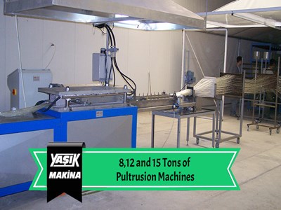 8,12 and 15 Tons of Pultrusion Machines